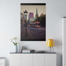 Load image into Gallery viewer, Old Toronto Street Scene - Urban Photography - Streetcar Photography - Matte Canvas, Stretched, 0.75&quot;
