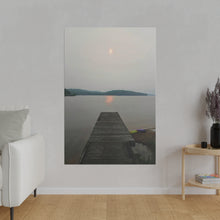 Load image into Gallery viewer, Dockside Sunrise - Sunrise Photography - Morning Sunrise - Photographic Art - Matte Canvas, Stretched, 0.75&quot;
