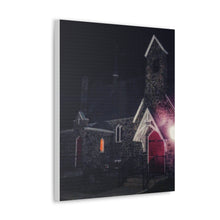 Load image into Gallery viewer, Germanic Gothic Cathedral - Night Photography - Oil Sketch On Canvas - Canvas Gallery Wraps
