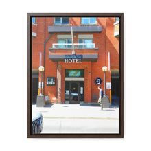 Load image into Gallery viewer, HOTEL - Toronto Architecture Photography - Oil Sketch on Canvas | Gallery Canvas Wraps, Vertical Frame
