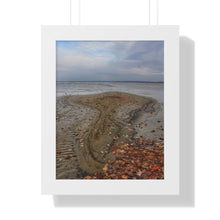 Load image into Gallery viewer, Autumn Sandbar - Nature Photography - Photographic Art | Framed Vertical Poster
