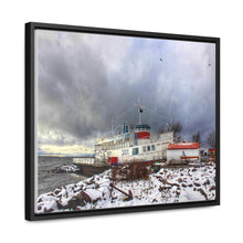 Load image into Gallery viewer, Old Nordic Boat - Maritime Photographic Art - Oil Sketch on Canvas | Gallery Canvas Wraps, Horizontal Frame
