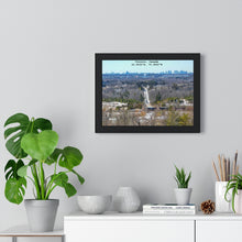 Load image into Gallery viewer, Toronto Skyline Photograhy - Latitude and Longitude Piece - Framed Wall Art | Premium Framed Horizontal Poster
