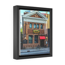 Load image into Gallery viewer, Pauper&#39;s Piano Bar - Street Photography Scene - The Annex Street Scene - Toronto - Old Architecture - Gallery Canvas Wraps, Vertical Frame
