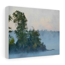 Load image into Gallery viewer, Northern Island Fog - Abandoned Ghostly Lighthouse - Northern Morning - Oil Sketch | Canvas Gallery Wraps
