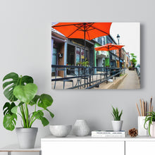 Load image into Gallery viewer, Small Town Cafe Scene - European Style Urbanity - Cafe Society - Oil Sketch on Canvas | Canvas Gallery Wraps
