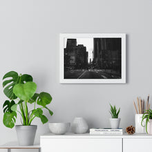 Load image into Gallery viewer, Toronto Urban Scene - Urban Photography - Black and White Photography | Premium Framed Horizontal Poster
