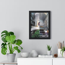 Load image into Gallery viewer, Toronto Eaton Centre Timelapse Piece - Nordstrom Photo Art - Retro Timelapse Sign Piece - Retro Wall Art | Premium Framed Vertical Poster
