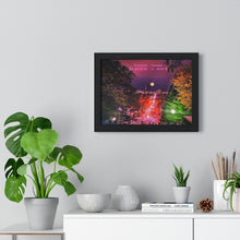 Load image into Gallery viewer, Toronto City Skyline - Vaporwave Latitude Longitude Print - Wall Art | Premium Framed Horizontal Poster
