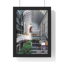 Load image into Gallery viewer, Toronto Eaton Centre Timelapse Piece - Nordstrom Photo Art - Retro Timelapse Sign Piece - Retro Wall Art | Premium Framed Vertical Poster
