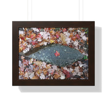 Load image into Gallery viewer, Canadiana Piece - Red Maple Leaf - Autumn Scene | Framed Horizontal Poster
