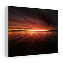 Load image into Gallery viewer, Epic Northern Sunset Scene - Northern Ontario - Reflection Shot - Oil Sketch on Canvas | Canvas Gallery Wraps
