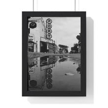 Load image into Gallery viewer, Old Cinema Signage - Retro Vintage Signage - Black and White Photographic Print | Premium Framed Vertical Poster
