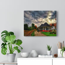 Load image into Gallery viewer, Muskoka Canada Train Station - Muskoka Autumn - Oil Sketch on Canvas | Canvas Gallery Wraps
