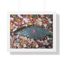 Load image into Gallery viewer, Canadiana Piece - Red Maple Leaf - Autumn Scene | Framed Horizontal Poster
