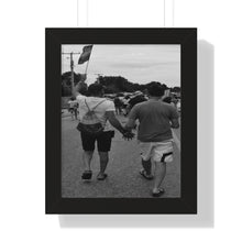 Load image into Gallery viewer, Pride March Scene - LQTBQ - Inclusion Diversity Acceptance - Street Photography | Framed Vertical Poster
