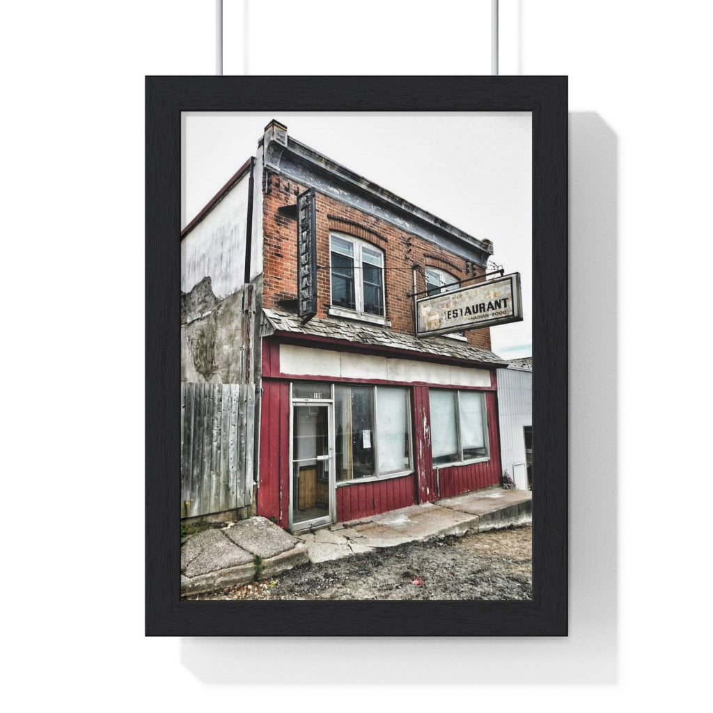 Abandoned Photography - Small Town Canadiana - Small Town Americana | Premium Framed Vertical Poster