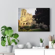 Load image into Gallery viewer, Presbyterian Church Oil Print - Old Gothic Architecture - Fine Art - Oil Sketch on Canvas | Canvas Gallery Wraps
