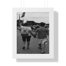 Load image into Gallery viewer, Pride March Scene - LQTBQ - Inclusion Diversity Acceptance - Street Photography | Framed Vertical Poster
