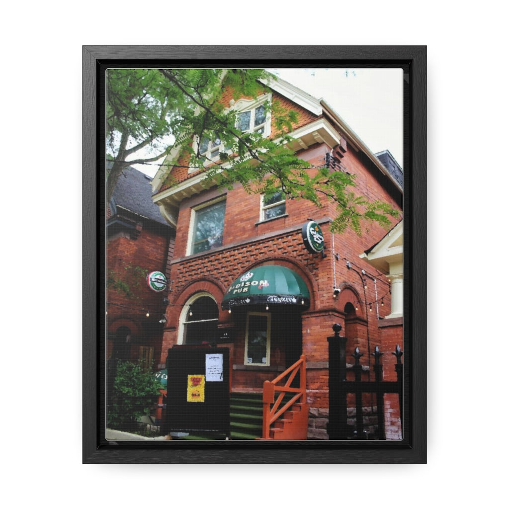 Madison Avenue Pub - The Annex Street Scene - Toronto - Old Architecture - Gallery Canvas Wraps, Vertical Frame