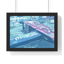 Load image into Gallery viewer, Sands Motel Sign - Vintage Retro Cyberpunk-esque Piece | Premium Framed Horizontal Poster
