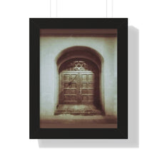 Load image into Gallery viewer, Star of David - Jewish Art and Photography - Religious Art - Daguerreotype Style Photographic Print - Framed Vertical Poster
