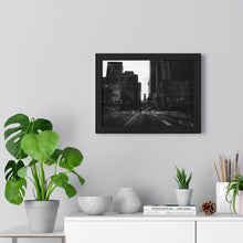 Load image into Gallery viewer, Toronto Urban Scene - Urban Photography - Black and White Photography | Premium Framed Horizontal Poster
