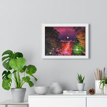 Load image into Gallery viewer, Cyberpunk Toronto Skyline - Latitude and Longitude Piece - Wall Art | Premium Framed Horizontal Poster
