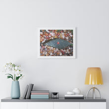 Load image into Gallery viewer, Canadiana Piece - Red Maple Leaf - Autumn Scene | Framed Horizontal Poster
