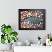 Load image into Gallery viewer, Canadiana Piece - Red Maple Leaf - Autumn Scene | Framed Horizontal Poster
