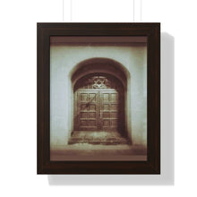 Load image into Gallery viewer, Star of David - Jewish Art and Photography - Religious Art - Daguerreotype Style Photographic Print - Framed Vertical Poster
