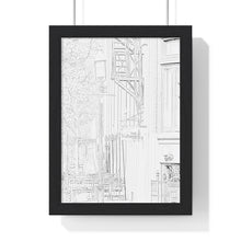 Load image into Gallery viewer, The Flatiron @ the Gooderham Building Toronto - Old Architecture - Old Toronto Art | Premium Framed Vertical Poster
