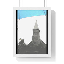 Load image into Gallery viewer, North Bay Canada - Cathedral In Rain - Photography Print - Contrast Colour Style - Wall or Desk Art - Premium Framed Vertical Poster
