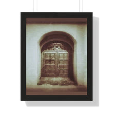 Load image into Gallery viewer, Star of David - Jewish Art and Photography - Religious Art - Daguerreotype Style Photographic Print - Framed Vertical Poster
