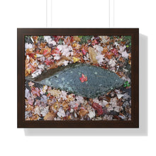 Load image into Gallery viewer, Canadiana Piece - Red Maple Leaf - Autumn Scene | Framed Horizontal Poster
