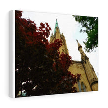 Load image into Gallery viewer, St. James Cathedral Toronto - Autumn Photo Scene Art - Old Toronto - Oil Sketch on Canvas | Canvas Gallery Wraps
