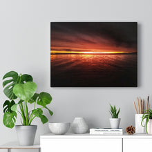 Load image into Gallery viewer, Epic Northern Sunset Scene - Northern Ontario - Reflection Shot - Oil Sketch on Canvas | Canvas Gallery Wraps
