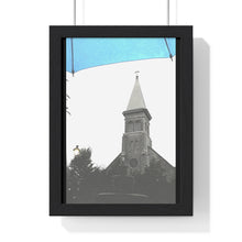 Load image into Gallery viewer, North Bay Canada - Cathedral In Rain - Photography Print - Contrast Colour Style - Wall or Desk Art - Premium Framed Vertical Poster
