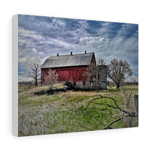 Load image into Gallery viewer, Rural Canada Barn Scene - On The Farm - Countryside Wilderness - Oil Sketch on Canvas | Canvas Gallery Wraps
