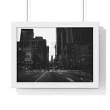 Load image into Gallery viewer, Toronto Urban Scene - Urban Photography - Black and White Photography | Premium Framed Horizontal Poster
