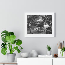 Load image into Gallery viewer, Old Town Photograph - Old Buildings and Architecture - Black and White Photography - Framed Horizontal Poster
