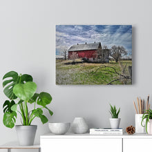 Load image into Gallery viewer, Rural Canada Barn Scene - On The Farm - Countryside Wilderness - Oil Sketch on Canvas | Canvas Gallery Wraps
