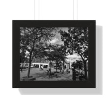 Load image into Gallery viewer, Old Town Photograph - Old Buildings and Architecture - Black and White Photography - Framed Horizontal Poster
