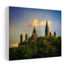 Load image into Gallery viewer, Parliament Hill Ottawa - Oil Sketch Canadiana - Old Architecture | Canvas Gallery Wraps
