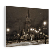 Load image into Gallery viewer, Pro-Cathedral Oil Painting - Oil Sketch - First Snowfall - Canadiana | Canvas Gallery Wraps
