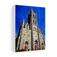 Load image into Gallery viewer, Kingston Ontario Old Cathedral - Old Architecture Photography - Oil Sketch on Canvas Print - Stretched Canvas
