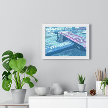 Load image into Gallery viewer, Sands Motel Sign - Vintage Retro Cyberpunk-esque Piece | Premium Framed Horizontal Poster
