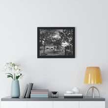 Load image into Gallery viewer, Old Town Photograph - Old Buildings and Architecture - Black and White Photography - Framed Horizontal Poster
