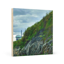 Load image into Gallery viewer, Sudbury Regreening - Trees and Smokestack - Urban and Nature Photography Art - Wood Canvas
