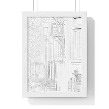 Load image into Gallery viewer, The Flatiron @ the Gooderham Building Toronto - Old Architecture - Old Toronto Art | Premium Framed Vertical Poster
